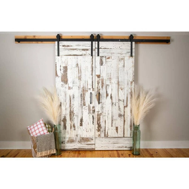 Barnline Weathered Wood 5/16"X3"Xvarying Length Whitewashed Planks (10 Sq. Ft.)