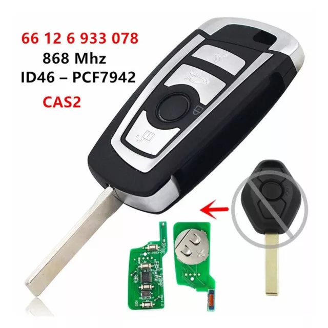 868MHZ KEY HU92 Radio Remote Control ID46 PCF7942 Transponder for