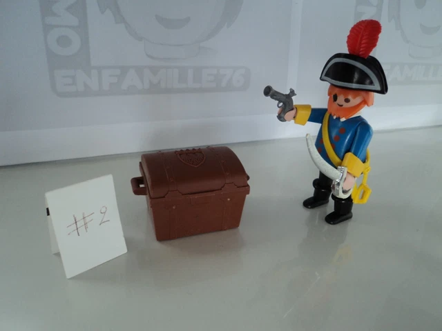 PLAYMOBIL 3794 vintage - campement pirates corsaires coffre feu cochon
