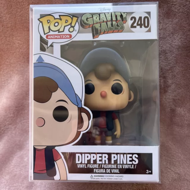 FUNKO Pop Animation: Gravity Falls- Dipper Pines # 240 + Protector