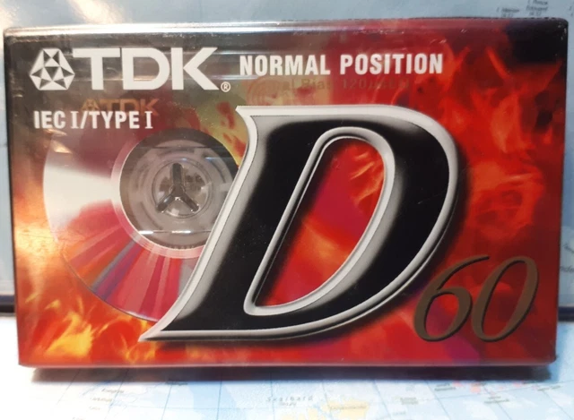 1997 : Cassette Audio Vierge TDK 60 IEC 1/TYPE 1/ Neuf,Scellé /Envoi rapide !!!!