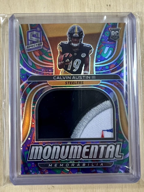 Calvin Austin III 2022 Spectra Monumental Memorabilia 1/5 RC Steelers eBay 1/1