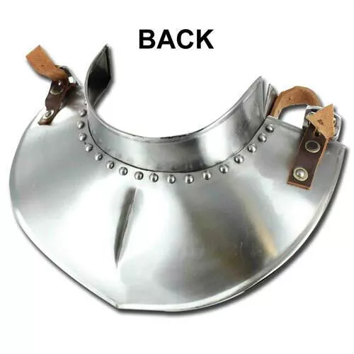 Medieval Renaissance Templar Knights Standing Collar Gorget 18G Armor 2