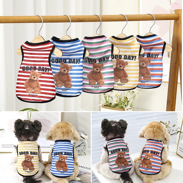 Vestiti Per Cani A Fiori Piccoli T-Shirt Per Animali Domestici Canotta Per -