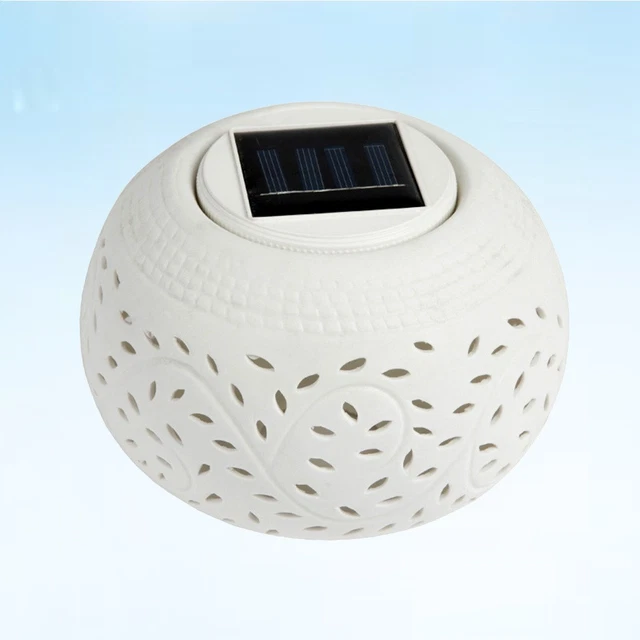 HOME DECOR LIGHTS Led Bedside Lamp Ceramic Solar Table Lamps Indoor £28 ...
