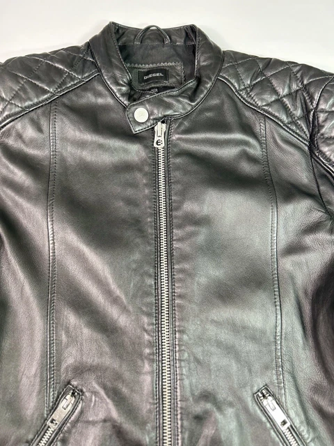 Diesel l marton leather jacket store