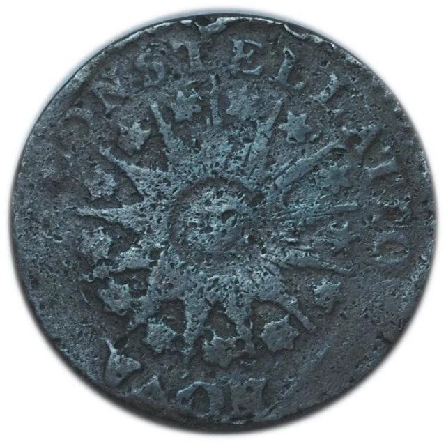 1785 Nova Constellatio Pointed Rays Colonial Copper Coin Fair