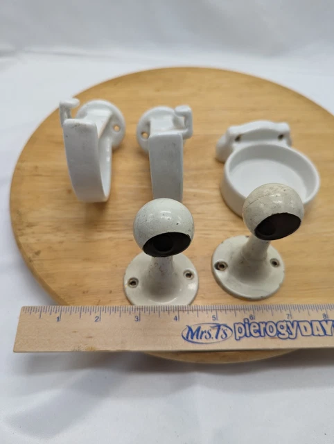 Porcelain On Metal Bathroom Shelf Brackets,Cup Holder, brass glass bar brackets. 2
