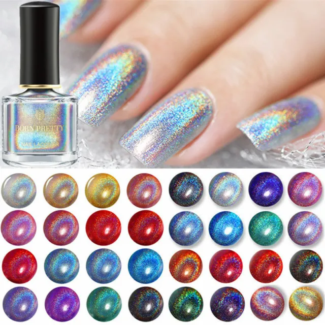 BORN PRETTY Nail Polish Holographicss Chameleon Magnetic Color Changing Nail Art