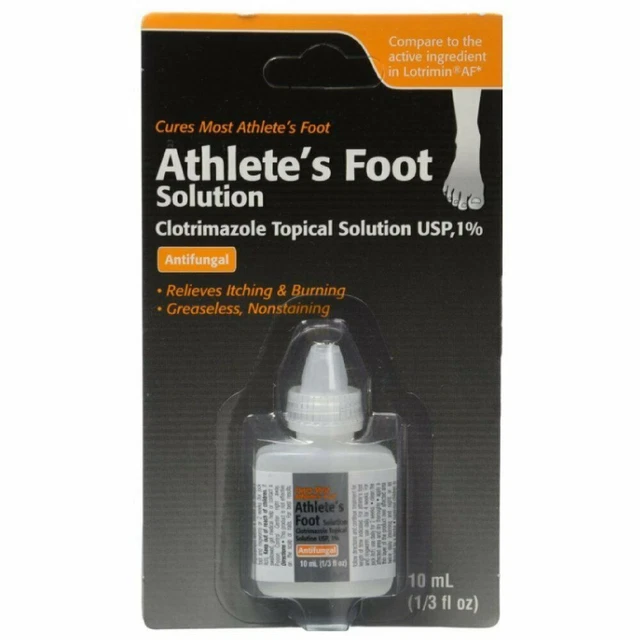 ATHLETE'S FOOT COTRIMAZOLE Topical Solution USP 1 Antifungal
