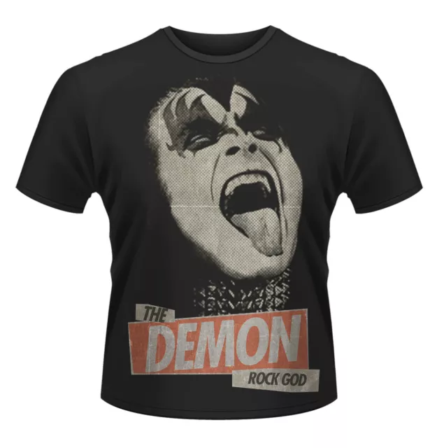 Kiss Demon God Gene Simmons Paul Stanley Rock Official Tee T-Shirt Mens Unisex