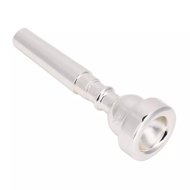 (Silver)New Silver Plated Trumpet Mouthpiece 3C Size For Musical Instrument CMM