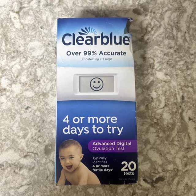 Prueba de ovulación digital avanzada Clearblue-20 pruebas caducidad 04/25