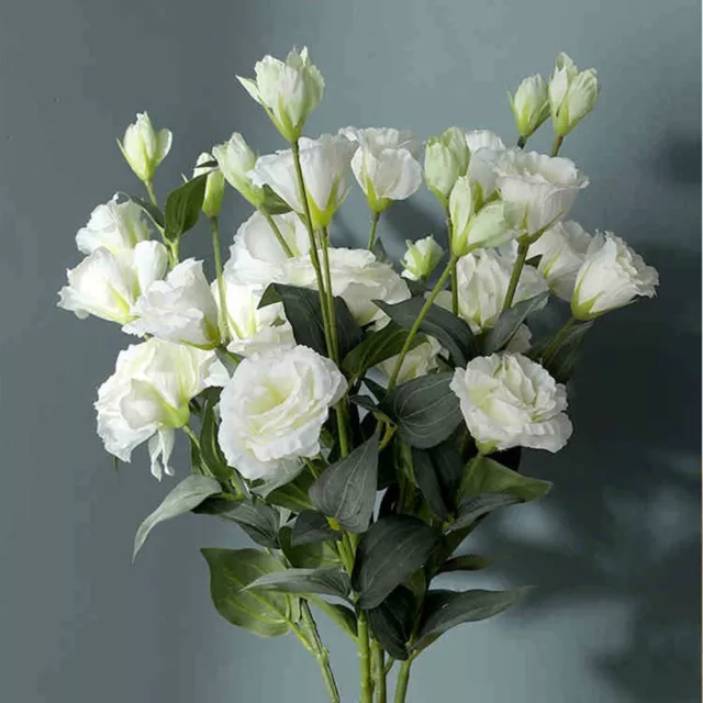 Artificial Eustoma Lisianthus Flowers Fake Silk Flower for Flower Arrangement