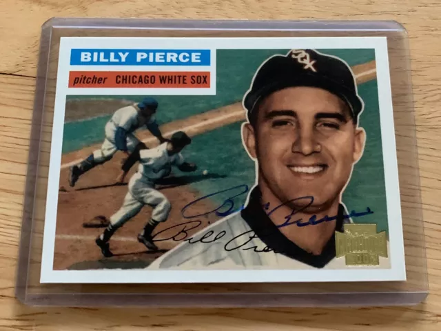 Autograph Signed BILLY PIERCE 2002 Topps Archives Chicago White Sox Card #160