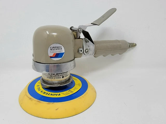 Lijadora orbital vintage Campbell Hausfeld accionada por aire - funciona muy bien