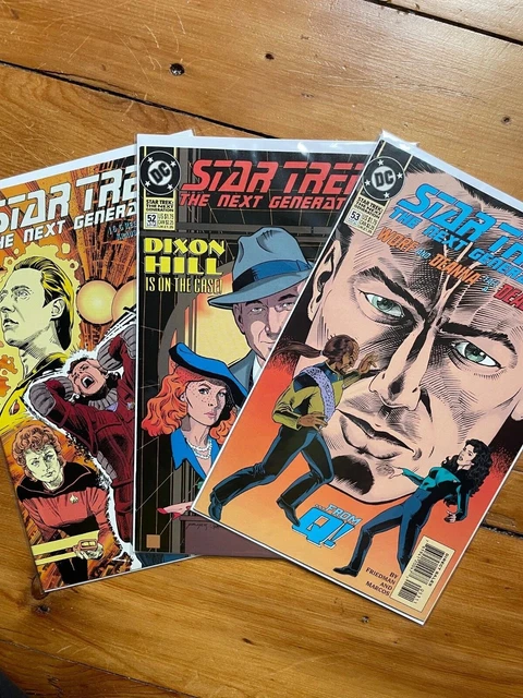 Comic Book Star Trek The Next Generation Lot Of 3: 51 52 53 Series 2 1990 TNG