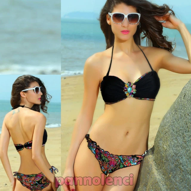 Bikini Bande-écharpe Push-up Style Brésilien - Modèle B0350 - Neuf Avec étiquettes - Pour Femme
