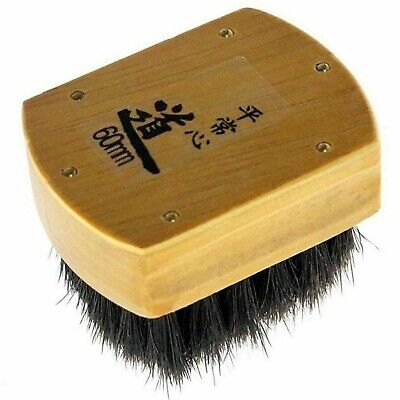 Cepillos de teñido de pelo de caballo japoneses Michihamono con impresión en madera Maru Bake 60 mm