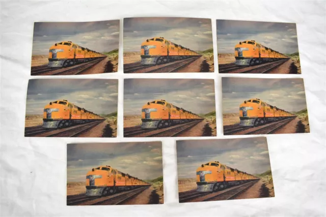 Union Pacific Railroad Post Card Streamliner City Los Angeles Lot of 8