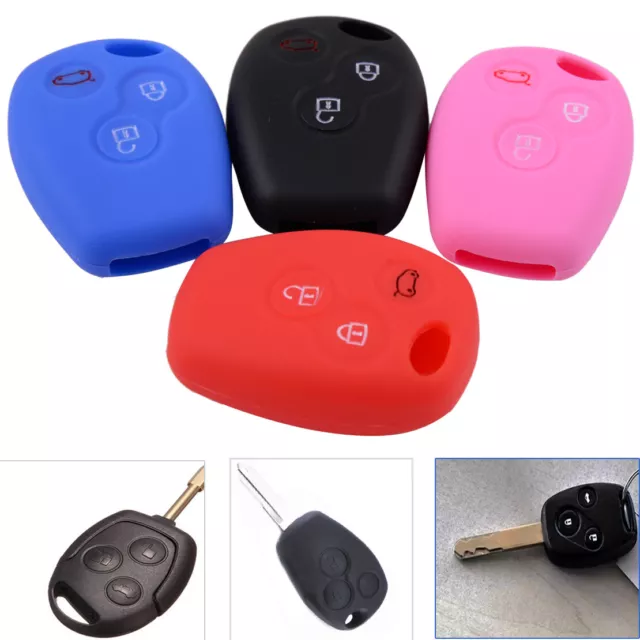 3Button Remote Key Flip Case Silicone Cover for Renault Clio Kangoo Megane Nm