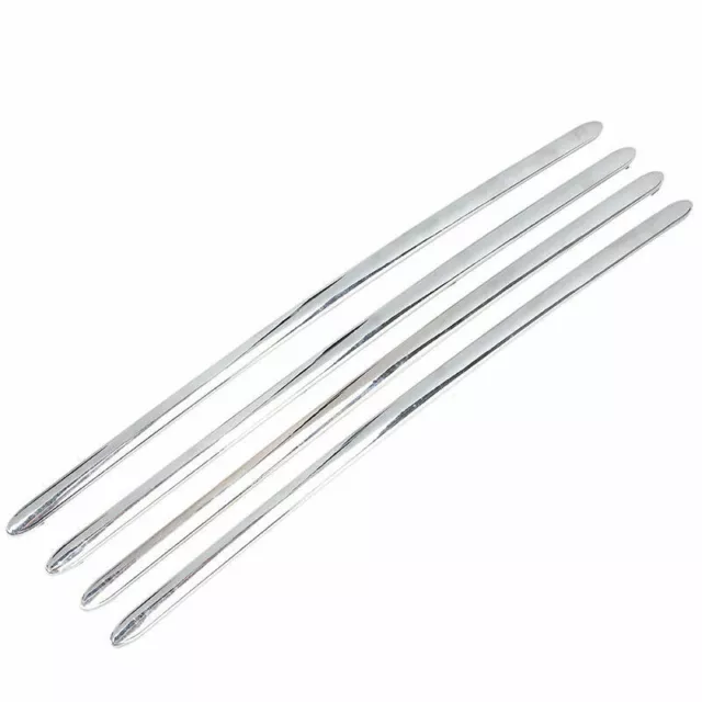 4× Car Edge Chrome Door Bumper Guard Protector Trim Sticker Universial For Honda