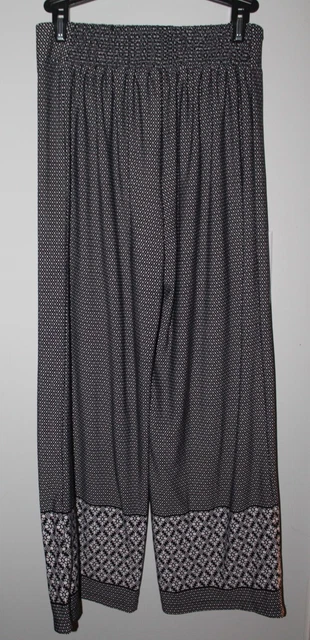 Zac and Rachel Black and White Pull On Ankle Pants Size Petite S