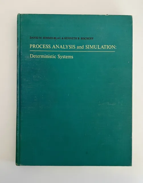 Vintage 1968 Chemical Engineering - Process Analysis & Simulation by Himmelblau