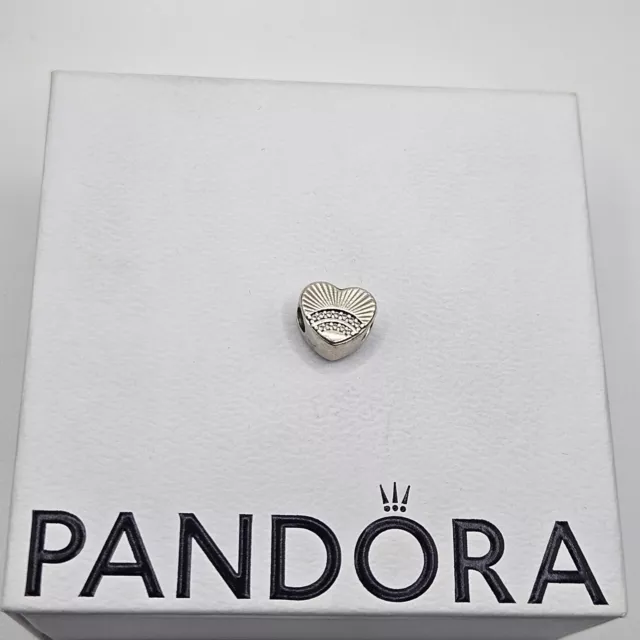 Original Pandora Herz Fan Charm ALE 925 #797288CZ