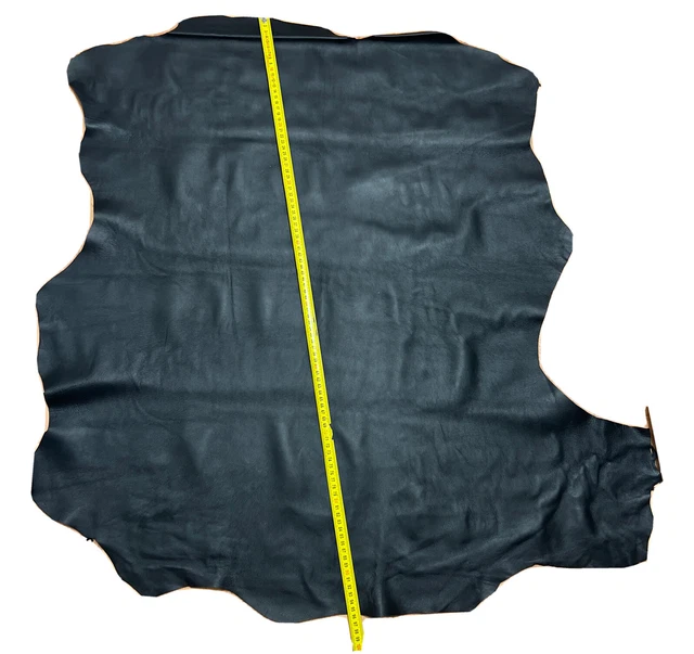 Lederhaut 0,8 mm Schwarz Echtleder Nappaleder Lammleder Echt Leder 95x76 Cm