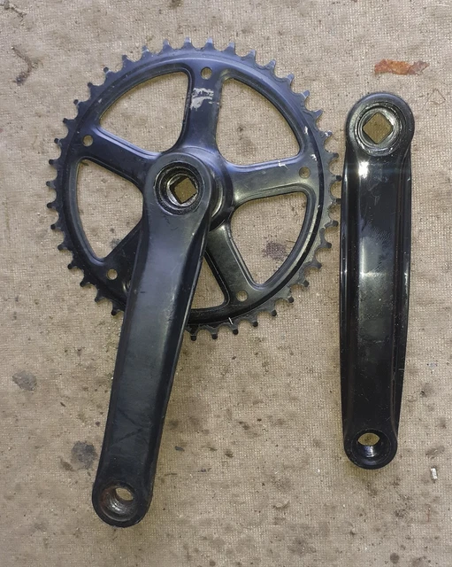 Pédalier Vélo Vintage Legnano - Acier, 42 Dents, 170mm - Italie