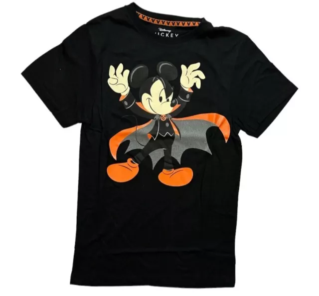 Disney Mickey Mouse Men's Halloween Family Glow In The Dark T-Shirt 2XL