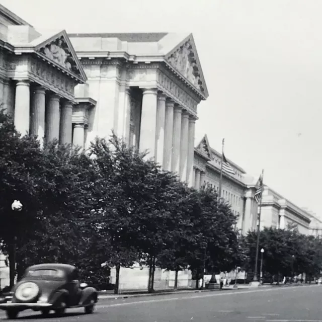 Washington DC Constitution Avenue Photograph Original Snapshot 1930s Americana