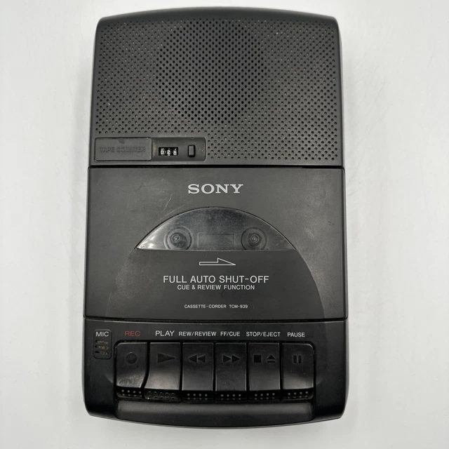 vintage-sony-tcm-939-portable-cassette-recorder-black-working-29