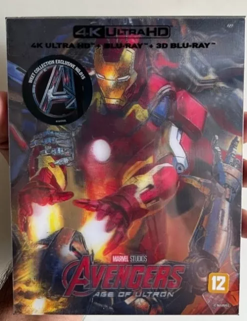 Weet Collection Avengers Age of Ultron 4K UHD bluray steelbook B1 lenti- New
