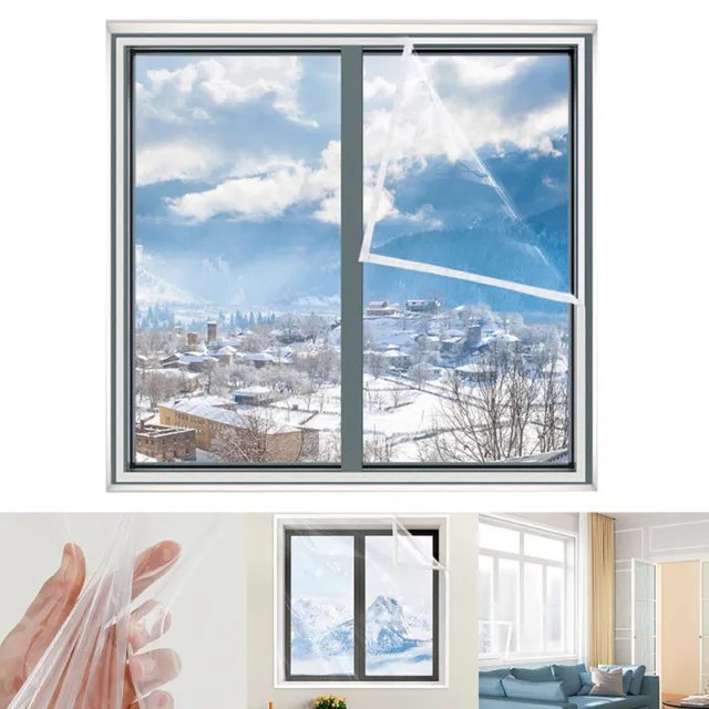 Kit isolamento finestre interne tiraggio termoretraibile vestibilità pellicola vetri trasparenti R