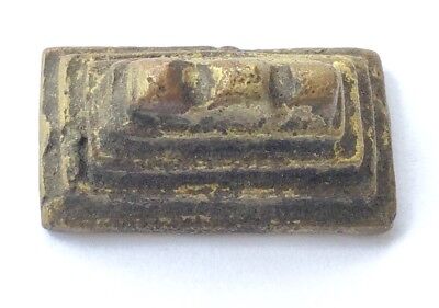 African Ashanti Antique Lost Wax Brass Gold Weight ( Nurturing Spirit ) Symbol