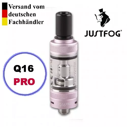 JustFog - Q16 PRO MTL Clearomizer Verdampfer Set Rosa oder Ersatzglas