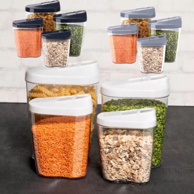 4 PZ DISPENSER cereali contenitore per conservazione alimenti set