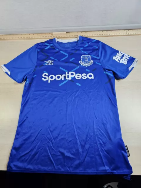 Everton FC 2019/2020 umbroblaues Heimshirt Trikot Fußball Top Herren Größe M