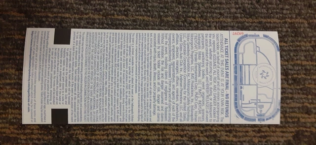2023 indy 500 ticket stub 2023 indy 500 ticket stub