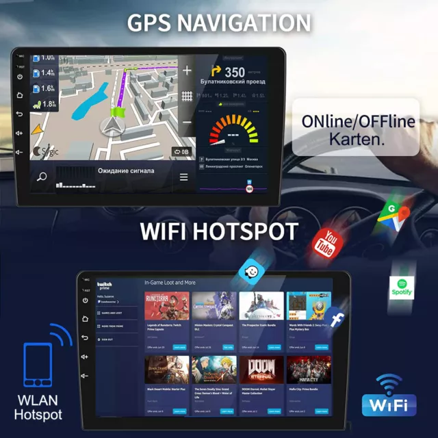 2G+64GB Android 13.0 CarPlay Autoradio Für Ford Fiesta 2009-2014 GPS Navi WIFI 3