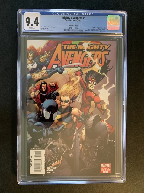 Mighty Avengers #1 Leinil Francis Yu 1:100 Incentive Variant Cover Cgc 9.4