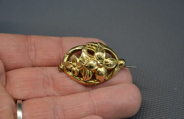 Broche Burma Doré en Plaqué or - 48587523