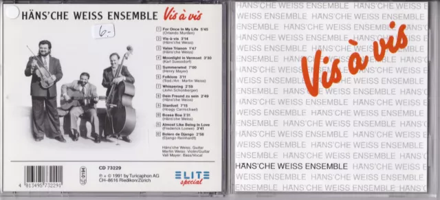 Häns'che Weiss Ensemble ‎-Vis A Vis- CD Elite Special