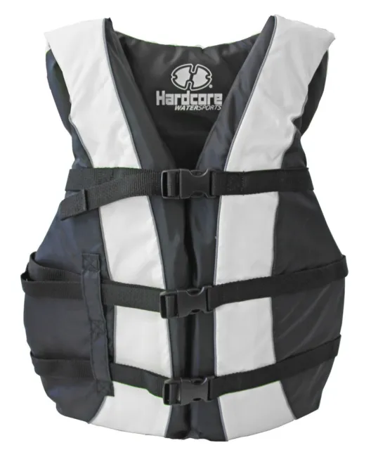 Hardcore life jacket paddle vest; Coast Guard approved Type III PFD life vest