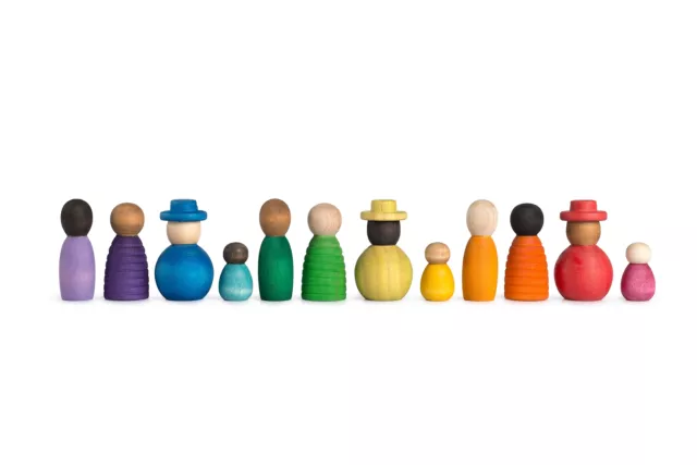 Grapat 21-230 Together Nins® Diversität 12 bunte Holzfiguren