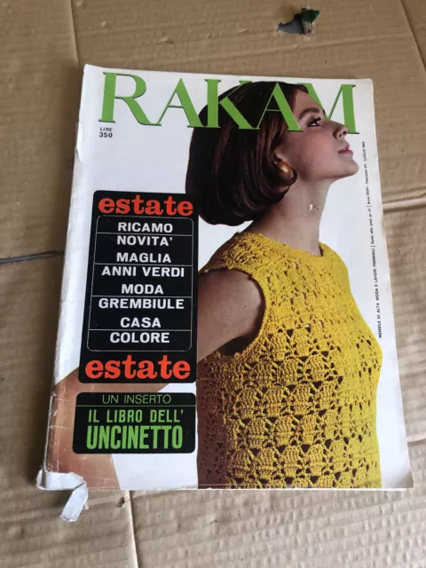 Magazine Rakam Monthly Of High Moda And Craft / Women`S Anni 60 Sewing July 1964