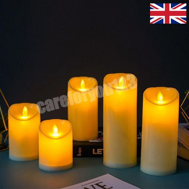 Homemory 6 Candele LED Ricaricabili Con Telecomando – Effetto Fiamma Realistica, Timer, Sicure