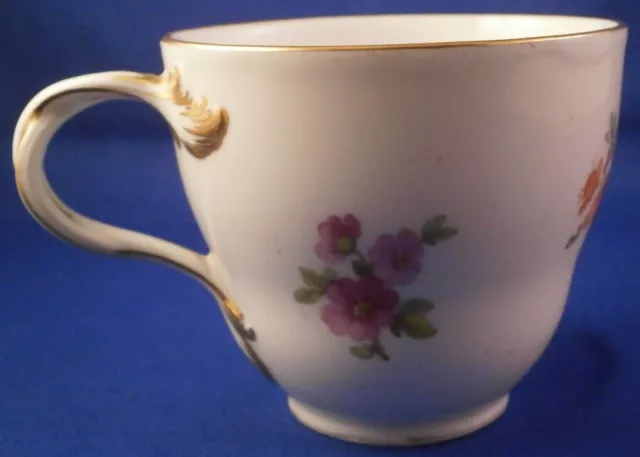 Antique 18thC KPM Berlin Porcelain Floral Cup Porzellan Tasse Germany German 3